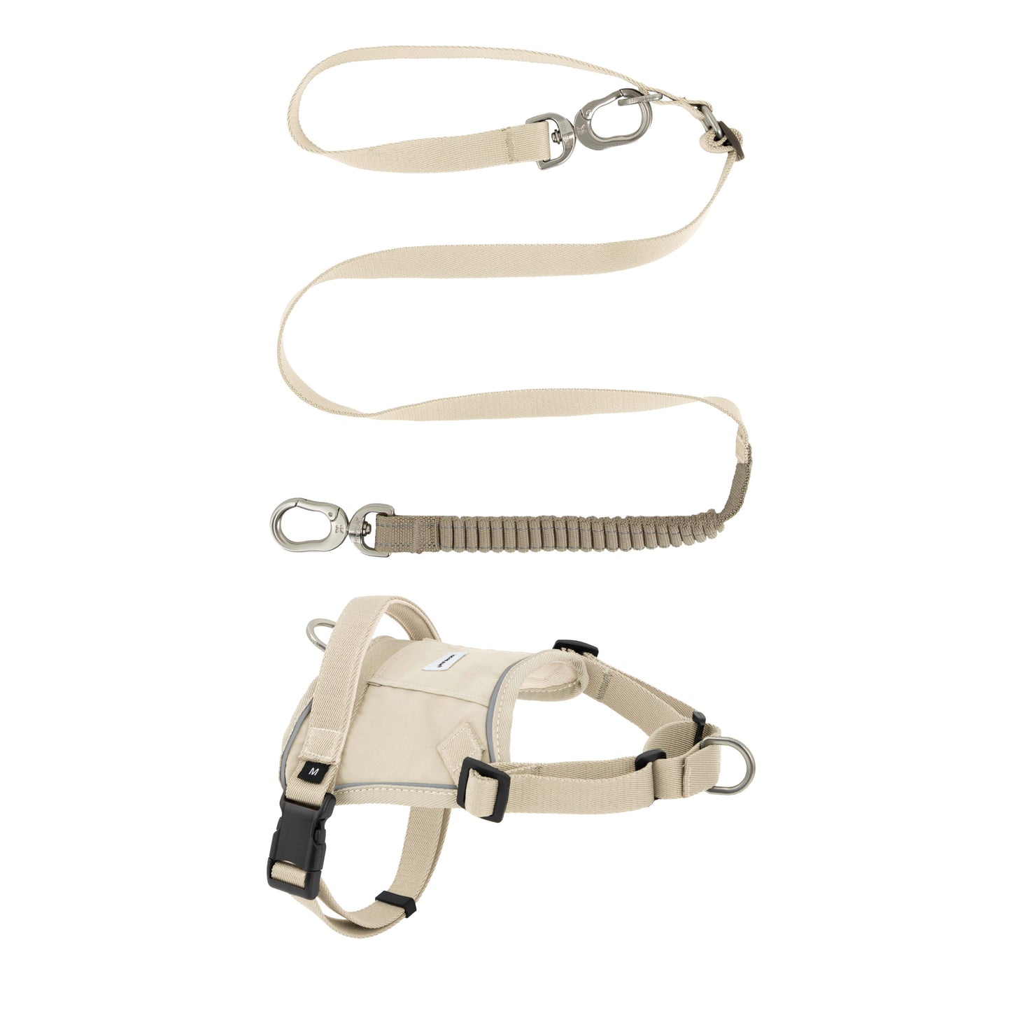 Evolution Beige Dog Set - Harness & Leash