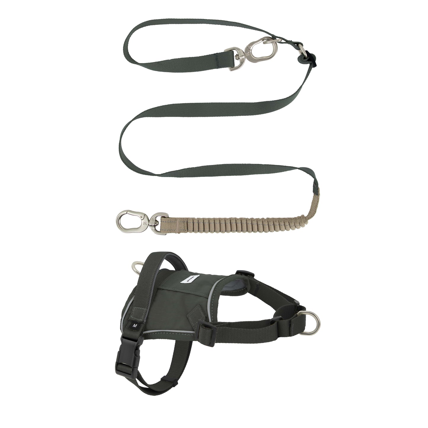 Evolution Black Dog Set - Harness & Leash