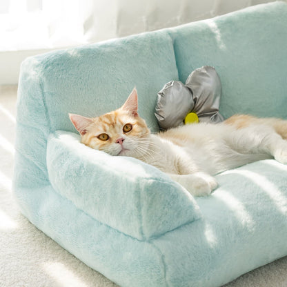 Cozy Pet Sofa - Blue