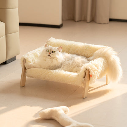 Modern Pet Bed - Creamy white