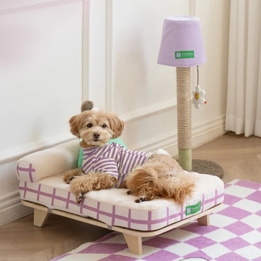 Warm Pet Bed - Purple