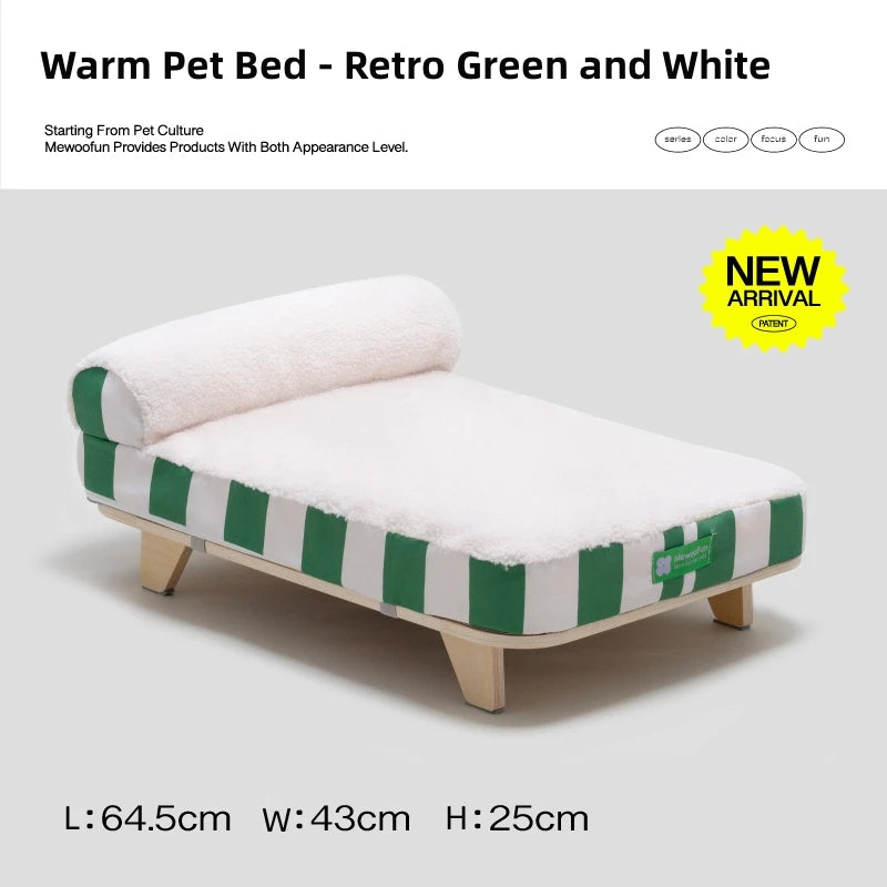 Warm Pet Bed - Green