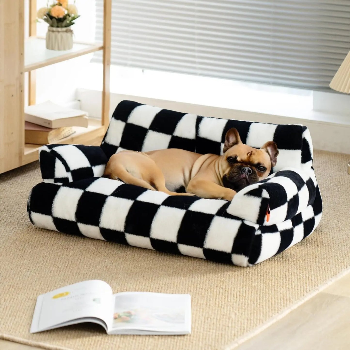 Chess Sofa Pet Bed - Black&White